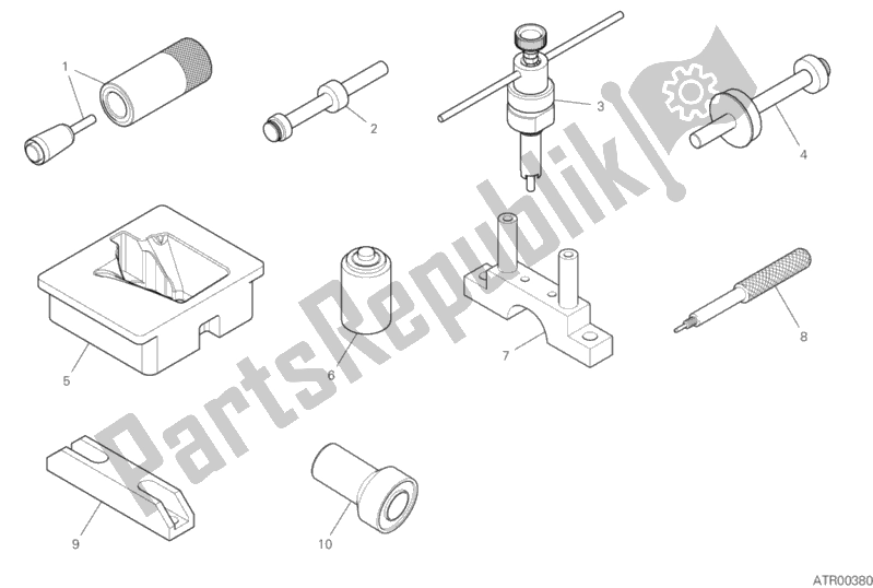 All parts for the 01c - Workshop Service Tools (engine) of the Ducati Superbike Panigale V4 S Thailand 1100 2018